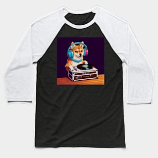 DJ Corgi Baseball T-Shirt